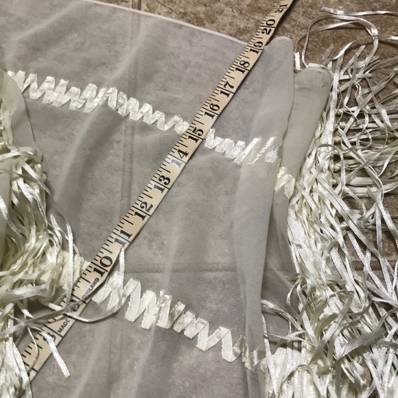 SATIN RIBBONED SCARF - Picture 6 of 6